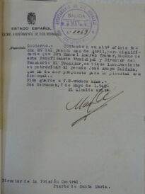 Oficio de patrocinio, 1940 (AHPC)