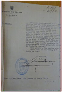 Confirmación de la condena de Francisco Bernal, 1941 (AHPC)