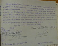 Instancia de José Villalba, 1941 (AHPC)