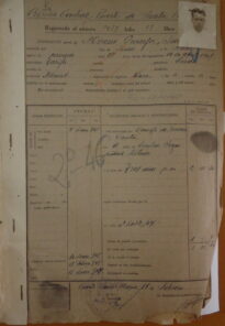 Portada del expedientecarcelario deJuanMoreno Granja, 1944 (AHPC)