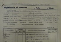 Cabecera de la portada del expediente carcelario (AHPC)