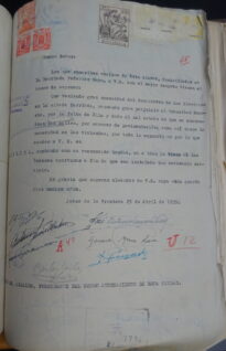 Instancia de vecinos de Jererz de la Fra., 1955 (Archivo Municipal de Jerez).