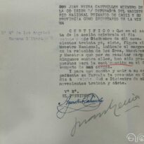 Certificado de revisión del expediente de depuración de María de los Ángeles Romano Silbera, 20/12/1937.