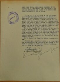 informes del Sr. cura- párroco, la Guardia Civil, el Padre de Familia , del maestro Rafael Montilla Ordoñez. 4.08.1939